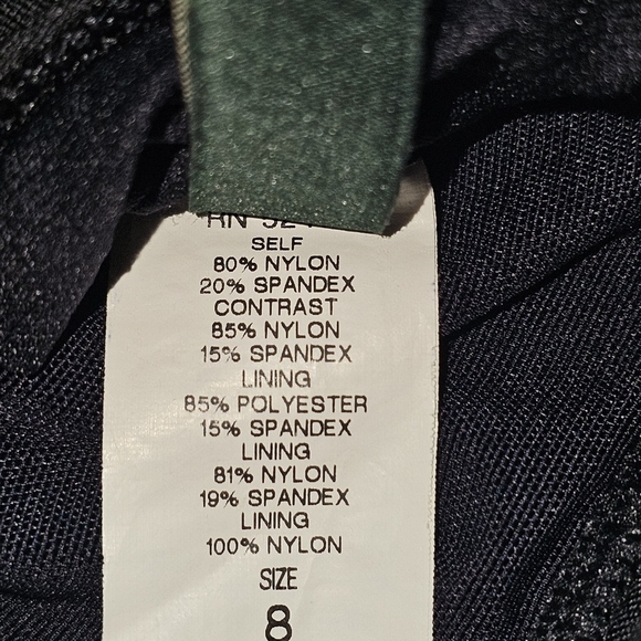 NWOT Lauren Ralph Lauren The Bel Air Rucjed Swimsuit Sz 8 Black - Picture 13 of 14